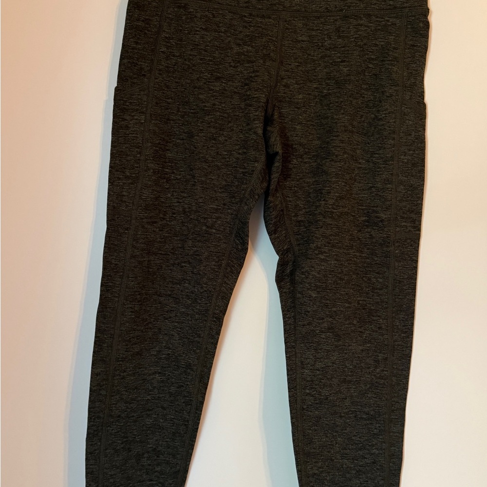 Aerie Green Leggings High Waist Stretchy Fit